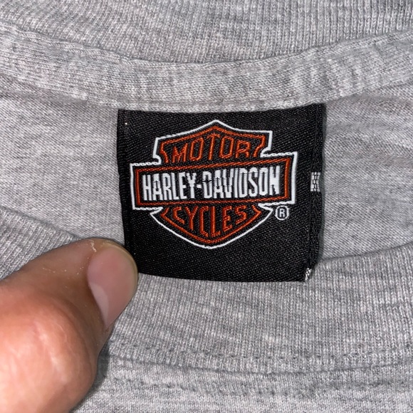 Harley Davidson Grey Cancun Pocket Tee - Picture 5 of 6
